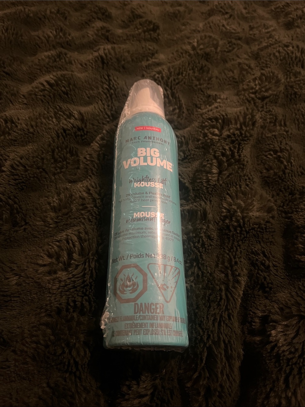 Marc Anthony Big Volume Weightless Mousse - Teal Aqua Cylinder